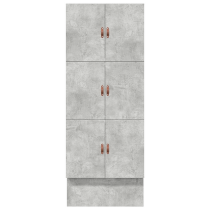 Storage Bed Frame Concrete Grey 90x200 cm
