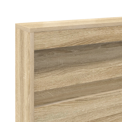 Bookcase Bed Sonoma Oak 180x200 cm Engineered Wood