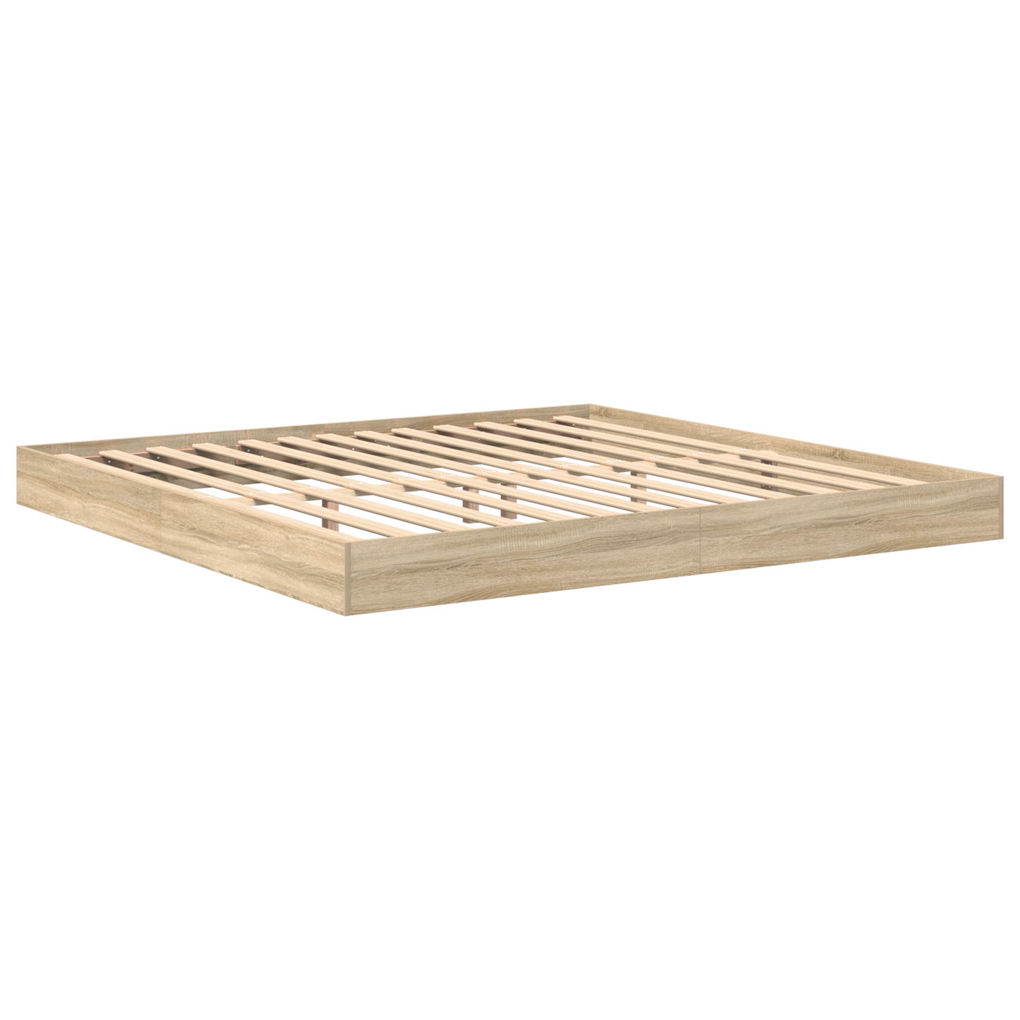 Bookcase Bed Sonoma Oak 180x200 cm Engineered Wood