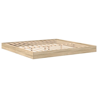 Bookcase Bed Sonoma Oak 180x200 cm Engineered Wood
