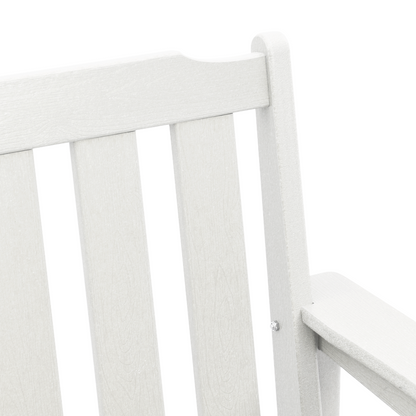 Garden Dining Chairs 4 pcs White 65,5x55,5x88 cm HDPE