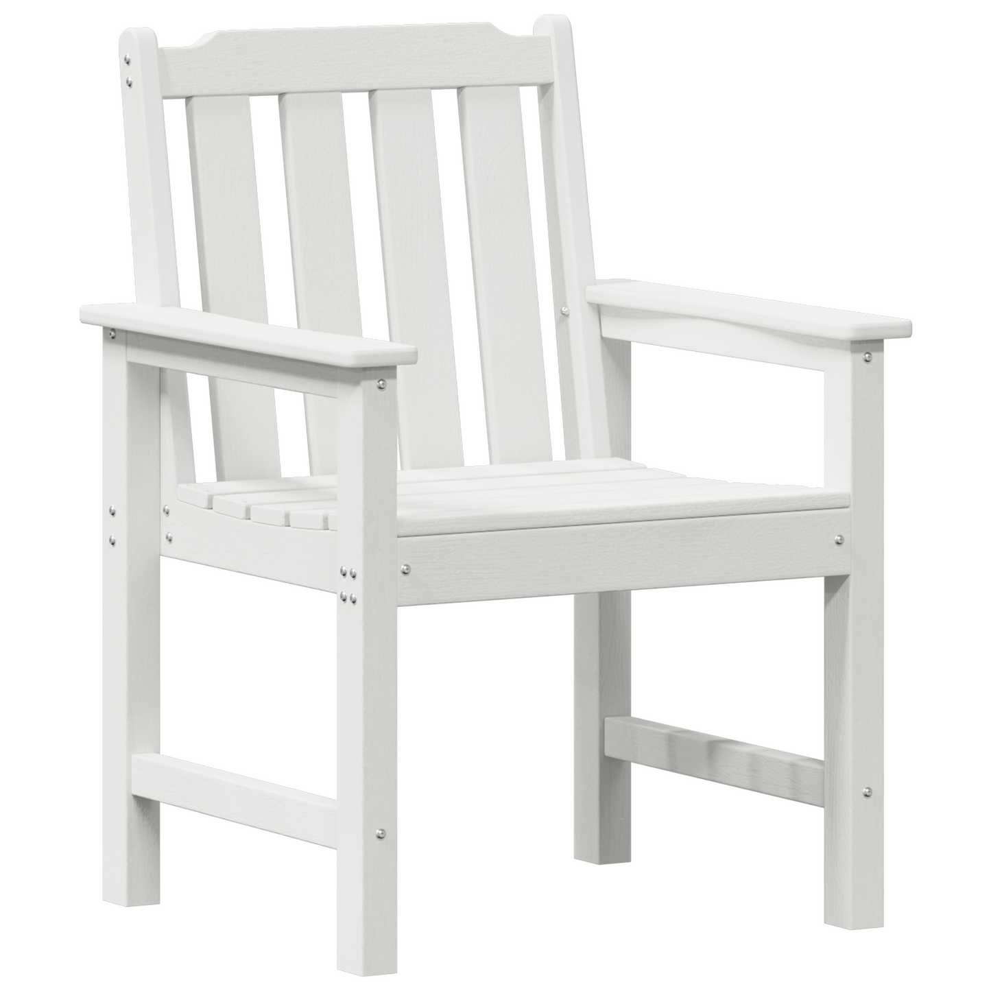Garden Dining Chairs 4 pcs White 65,5x55,5x88 cm HDPE