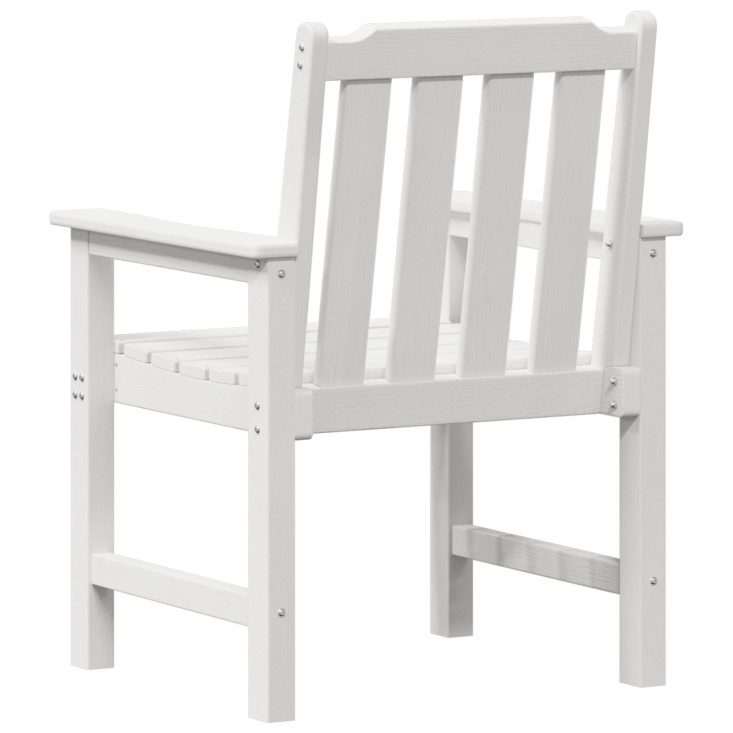 Garden Dining Chairs 4 pcs White 65,5x55,5x88 cm HDPE
