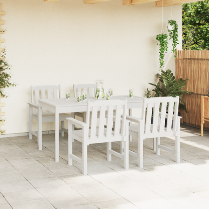 Garden Dining Chairs 4 pcs White 65,5x55,5x88 cm HDPE