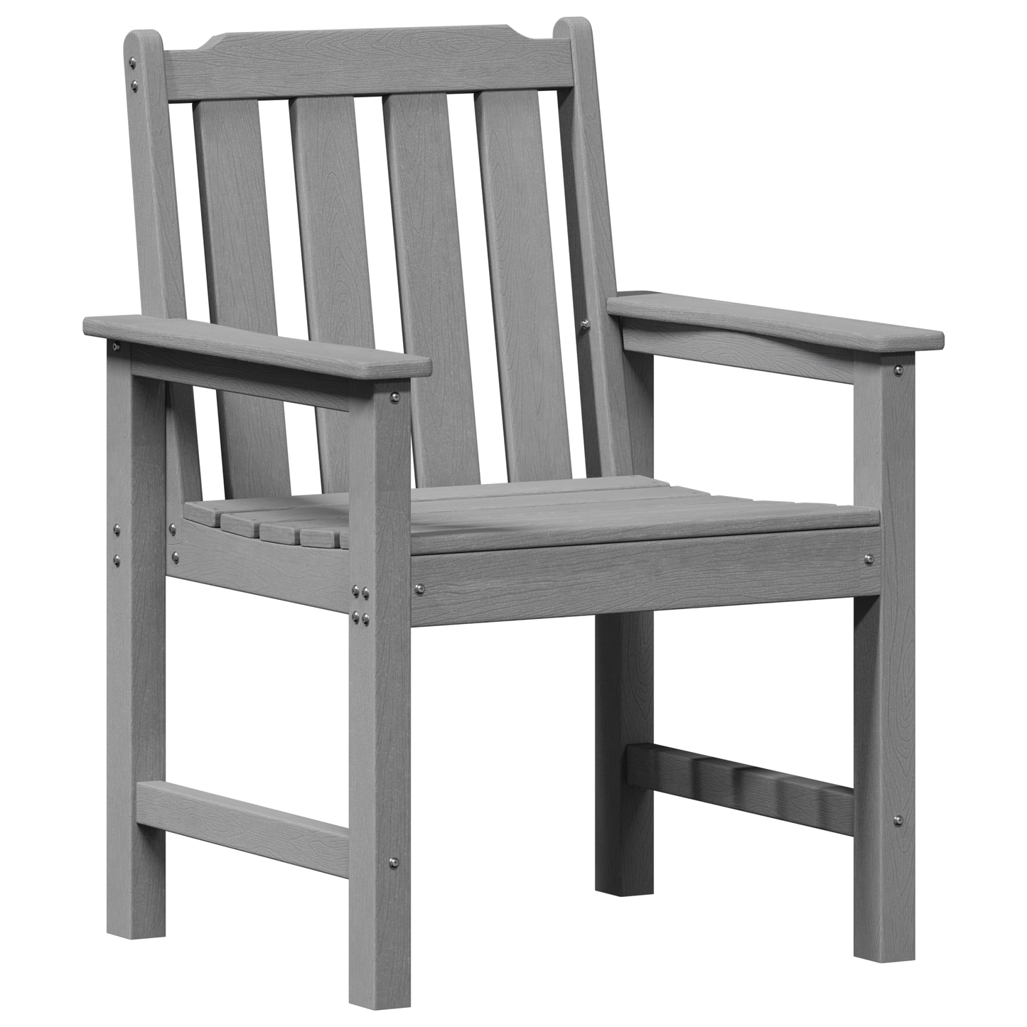 Garden Dining Chairs 4 pcs Light Grey 65.5x55.5x88 cm HDPE
