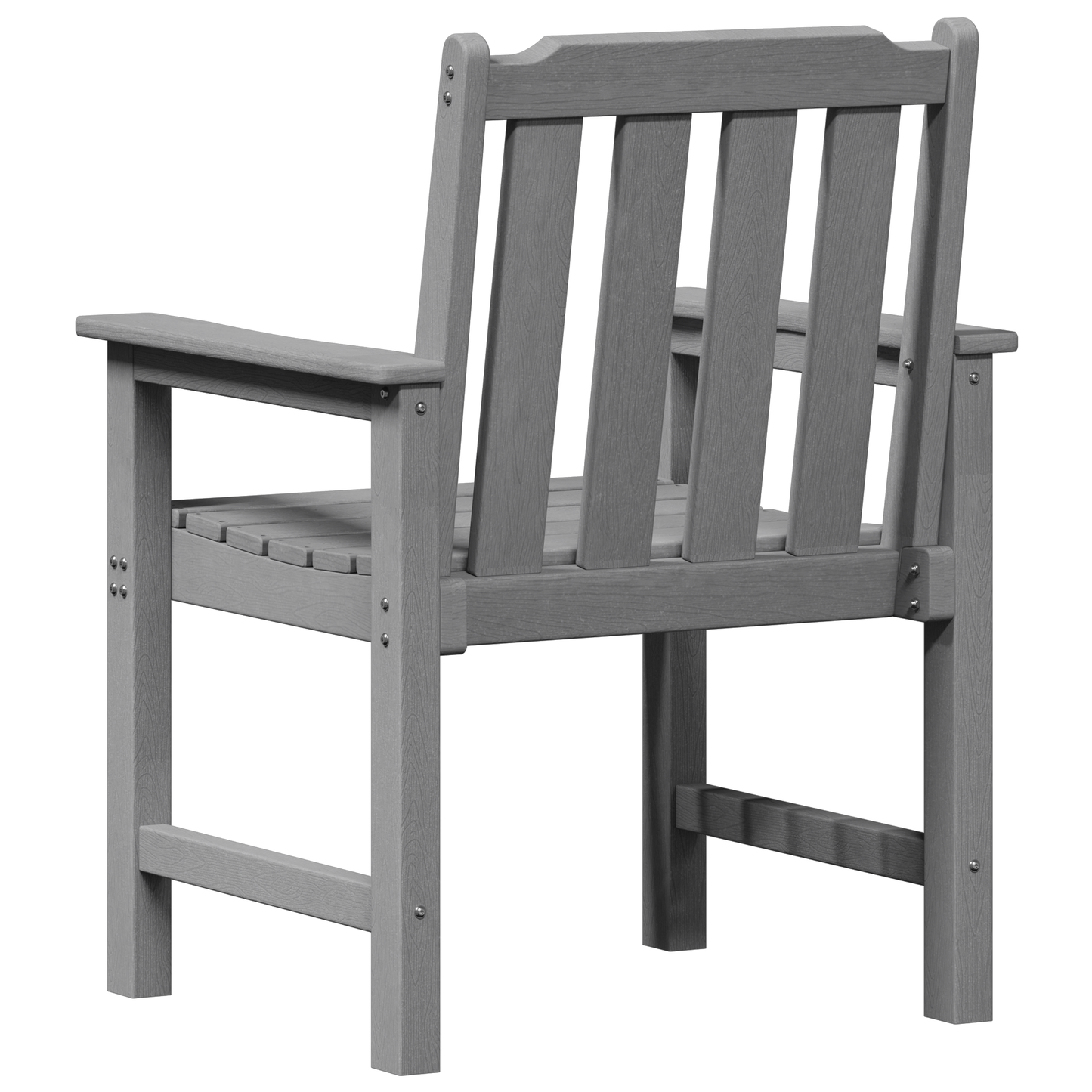 Garden Dining Chairs 4 pcs Light Grey 65.5x55.5x88 cm HDPE