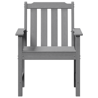Garden Dining Chairs 4 pcs Light Grey 65.5x55.5x88 cm HDPE