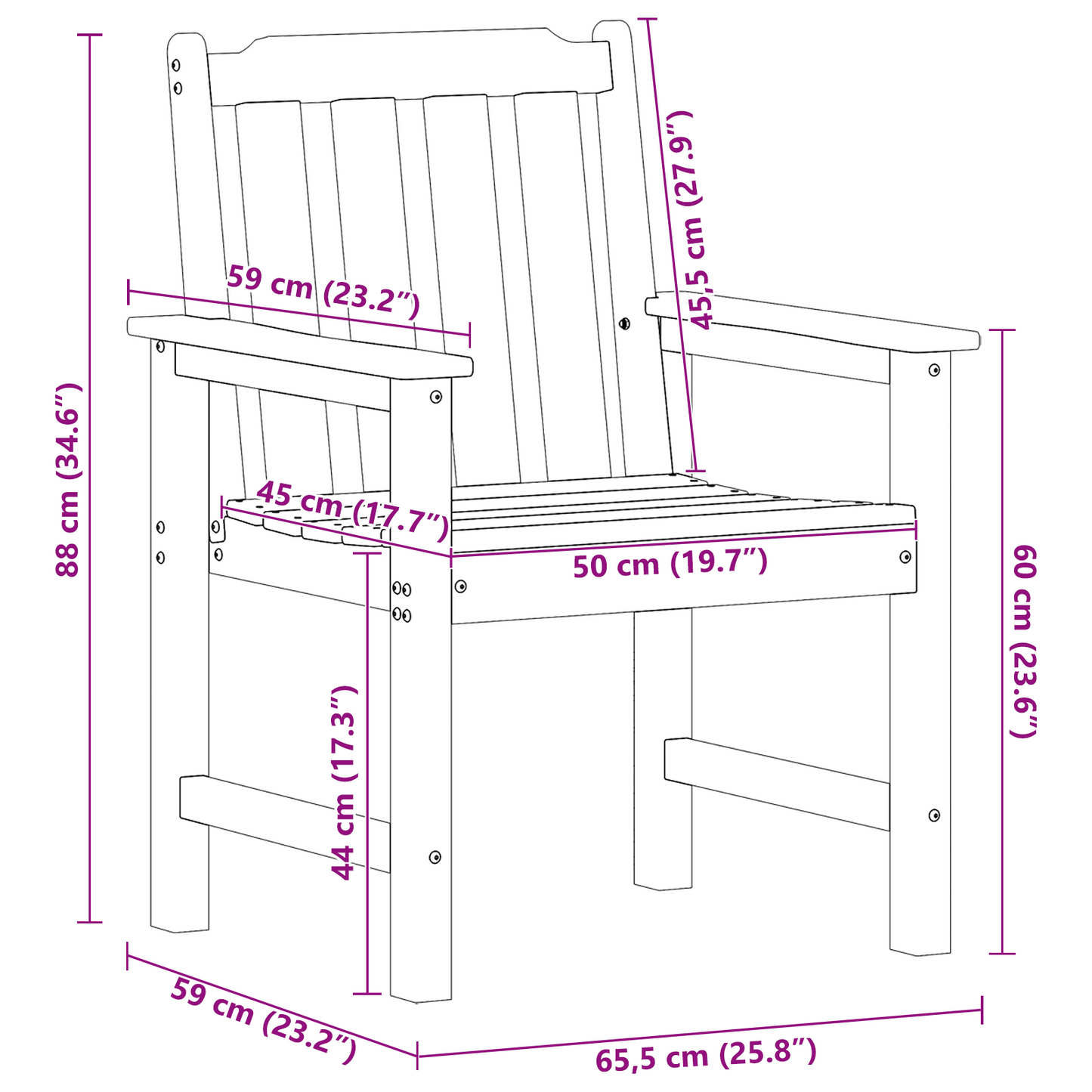 Garden Dining Chairs 4 pcs Light Grey 65.5x55.5x88 cm HDPE