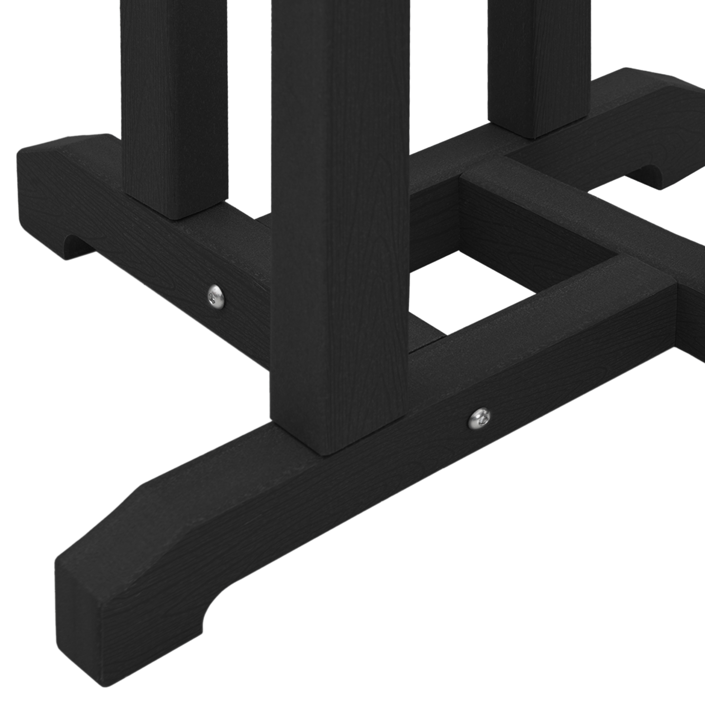 3 Piece Garden Bar Set Black HDPE