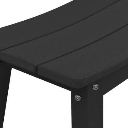 Bar Stools 6 pcs Black HDPE