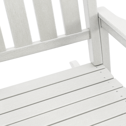 Garden Rocking Chairs 2 pcs White 70x92x107.5 cm HDPE