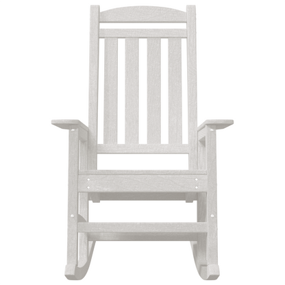 Garden Rocking Chairs 2 pcs White 70x92x107.5 cm HDPE