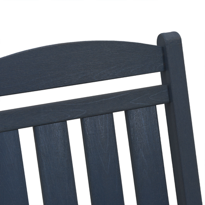 3 Piece Garden Lounge Set Navy Blue HDPE