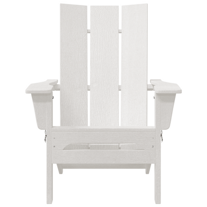 Foldable Adirondack Chairs 2 pcs White 74.5x80.5x90 cm HDPE