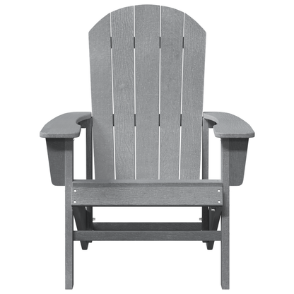 Adirondack Chairs 2 pcs Light Grey 74x82x90 cm HDPE