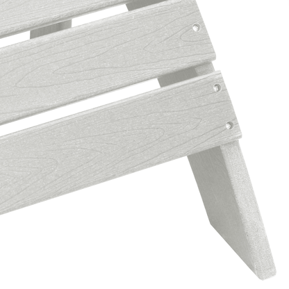 3 Piece Garden Lounge Set White HDPE