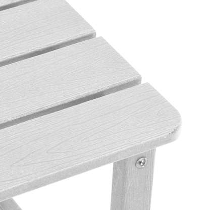 3 Piece Garden Lounge Set White HDPE