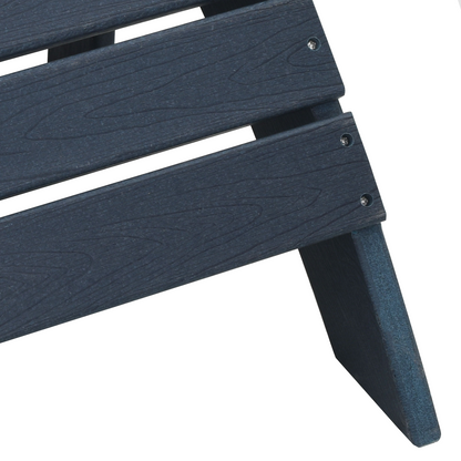3 Piece Garden Lounge Set Navy Blue HDPE