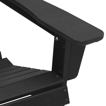 3 Piece Garden Lounge Set Black HDPE