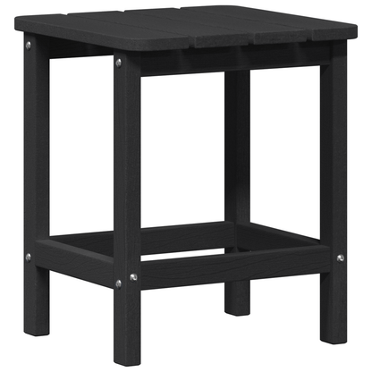 3 Piece Garden Lounge Set Black HDPE