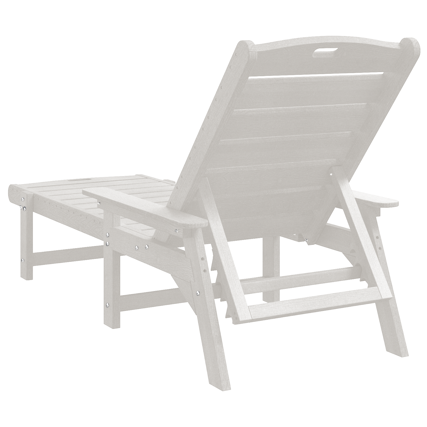 Sun Loungers 2 pcs White 162x53x98.5 cm HDPE