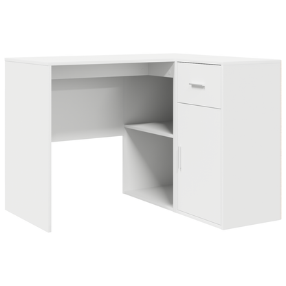 Corner Desk White 102x88x75 cm Engineered Wood
