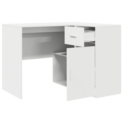 Corner Desk White 102x88x75 cm Engineered Wood