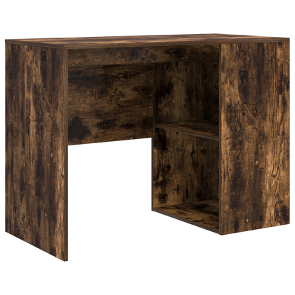 Corner Desk Smoked Oak 102x88x75 cm Engineered Wood