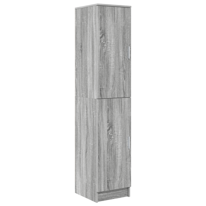 Desk with Storage Grey Sonoma Engineered Wood