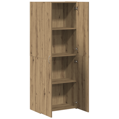 Office Cabinet Set of 2 Artisan oak Engineered wood