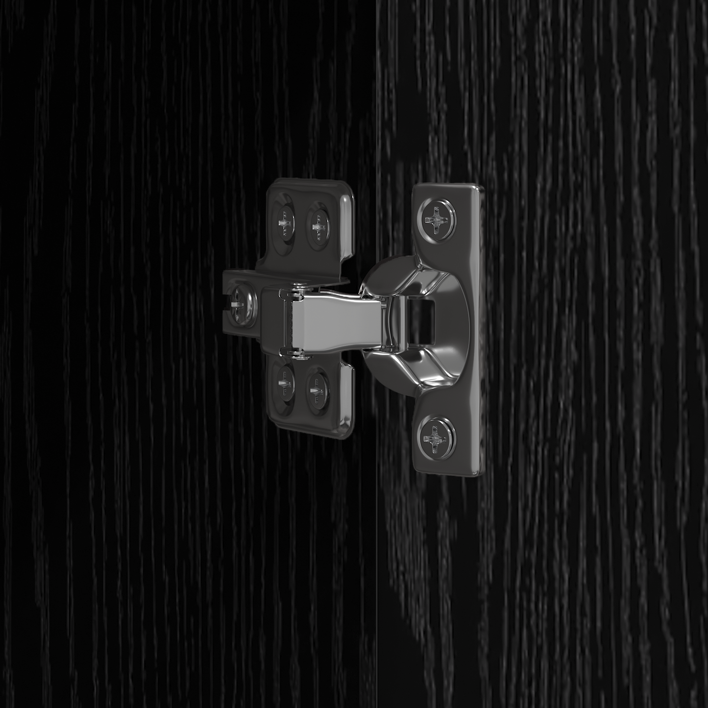 Filing Cabinet Set of 2 Black oak Engineered wood