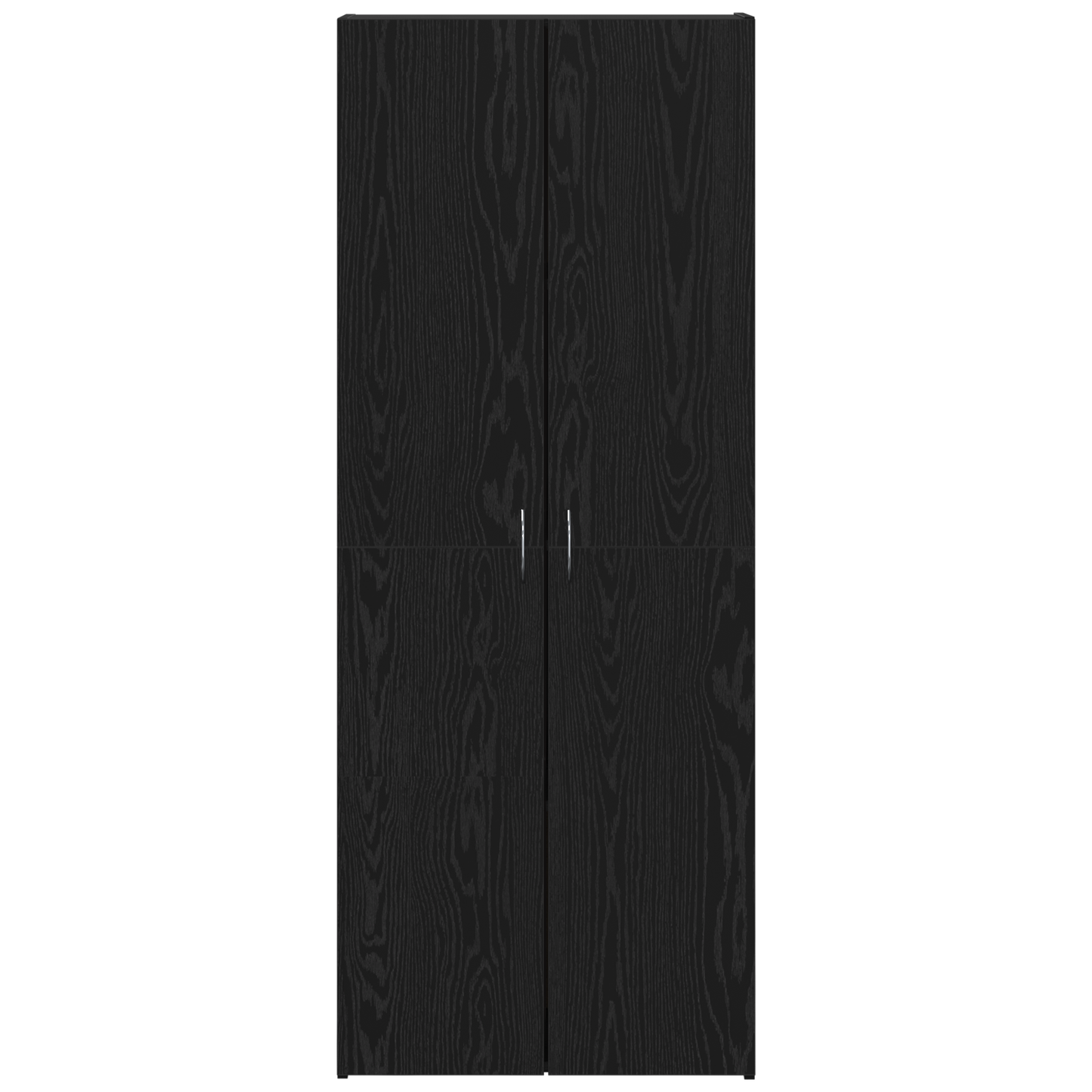Filing Cabinet Set of 2 Black oak Engineered wood