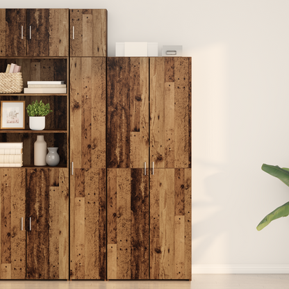Highboard Old Wood 70x42.5x185 cm Engineered Wood