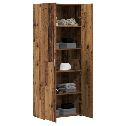 Highboard Old Wood 70x42.5x185 cm Engineered Wood