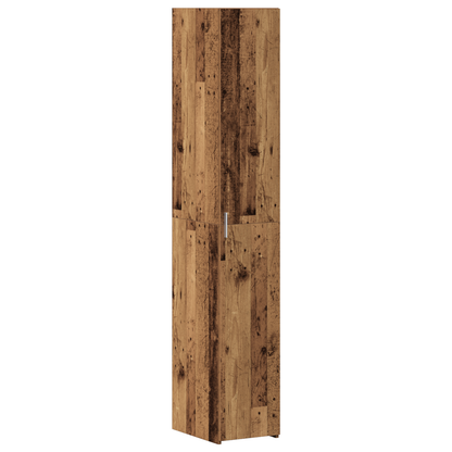 Slim Storage Cabinet Old Wood 30x42.5x225 cm Engineered Wood
