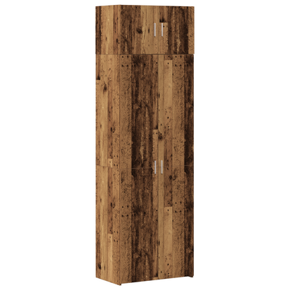 Storage Cabinet Old Wood 70x42.5x225 cm Engineered Wood