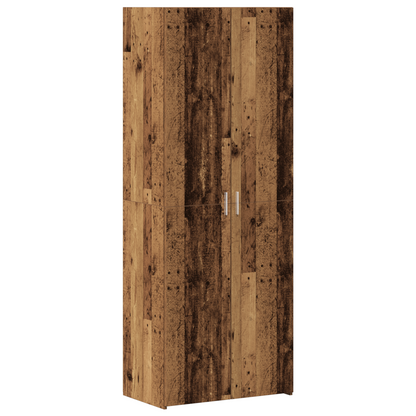 Storage Cabinet Old Wood 70x42.5x225 cm Engineered Wood