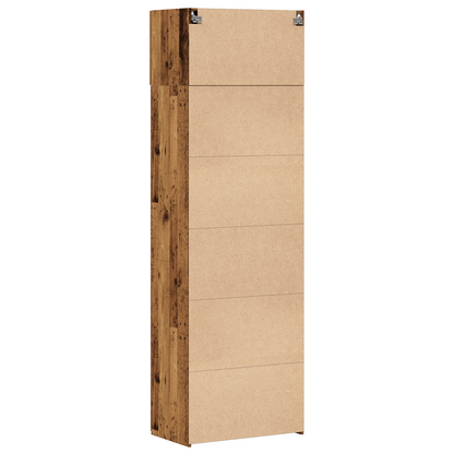 Storage Cabinet Old Wood 70x42.5x225 cm Engineered Wood