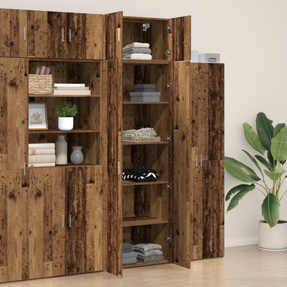 Storage Cabinet Old Wood 70x42.5x225 cm Engineered Wood