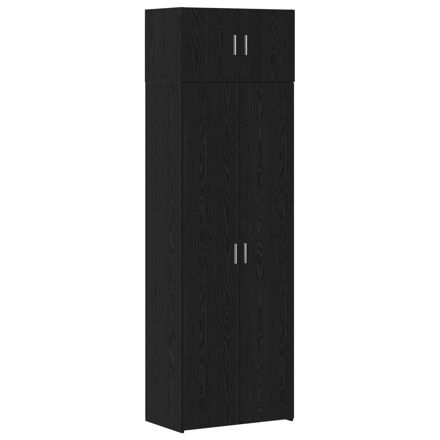 Storage Cabinet Black Oak 70x42.5x225 cm Engineered Wood