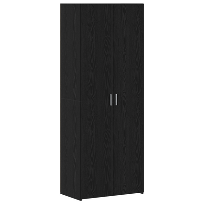 Storage Cabinet Black Oak 70x42.5x225 cm Engineered Wood