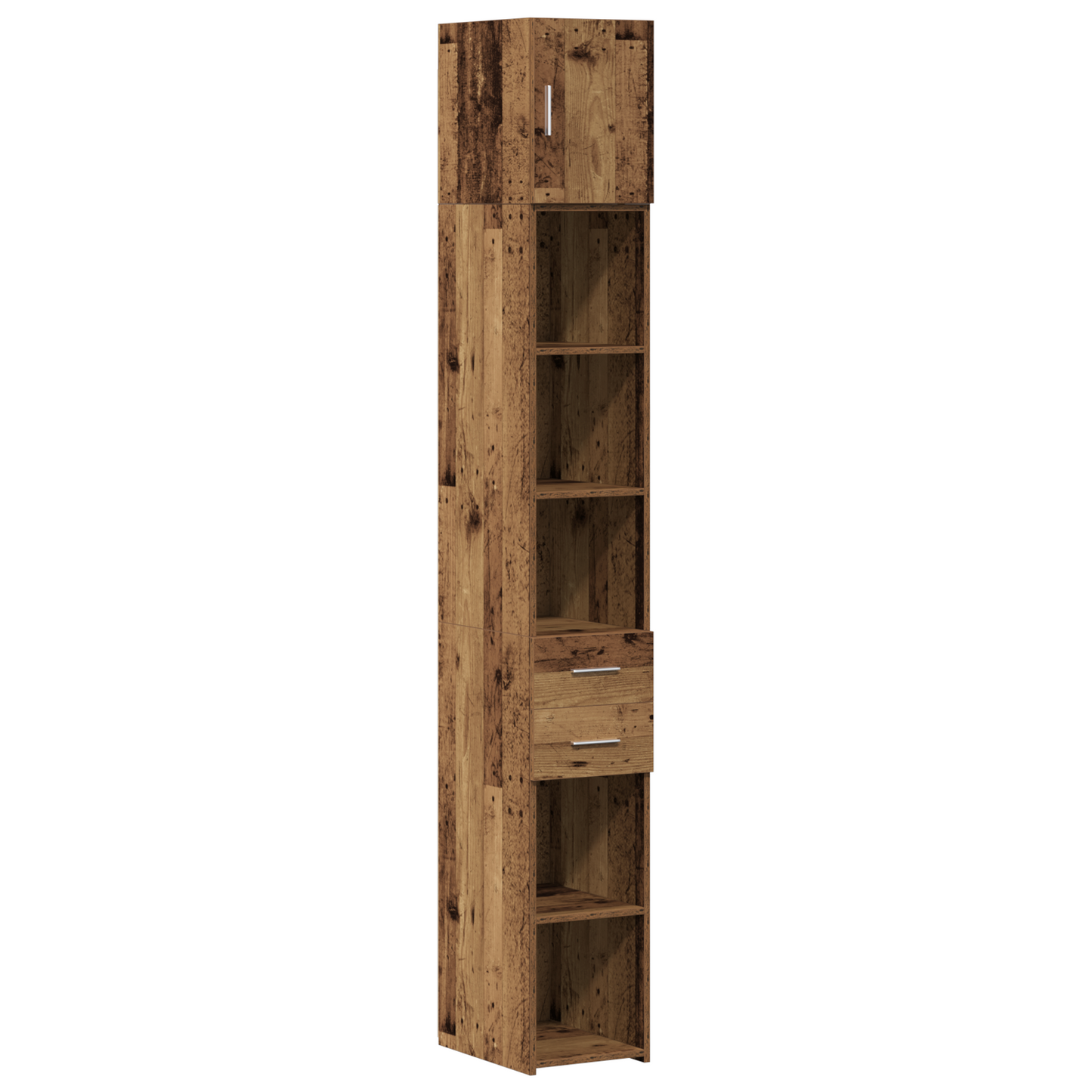 Slim Storage Cabinet Old Wood 30x42.5x225 cm Engineered Wood