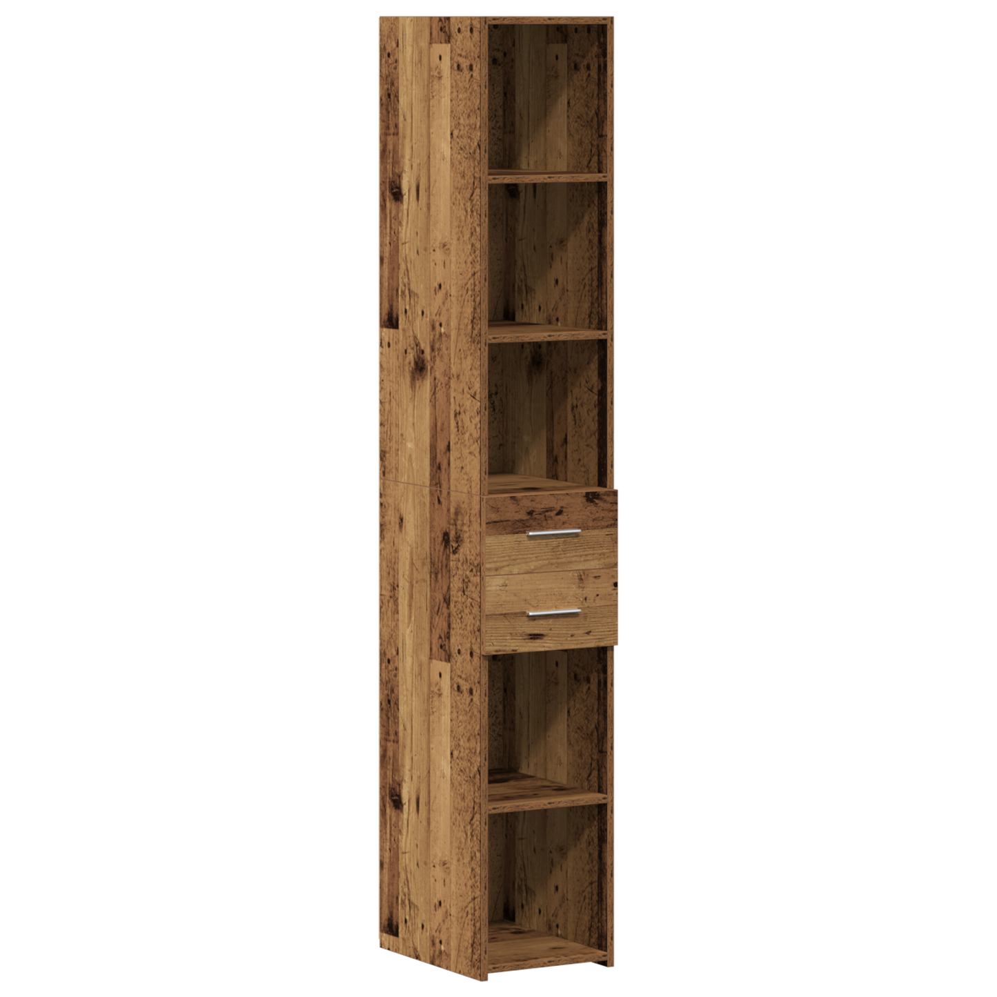 Slim Storage Cabinet Old Wood 30x42.5x225 cm Engineered Wood