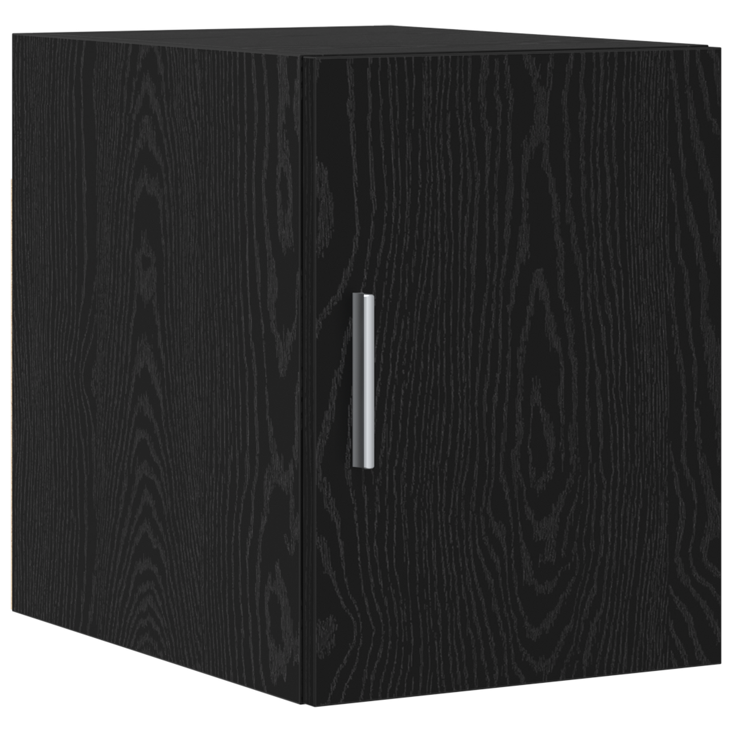 Slim Storage Cabinet Black Oak 30x42.5x225 cm Engineered Wood