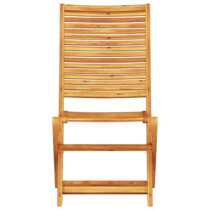 3 Piece Folding Bistro Set Solid Wood Acacia