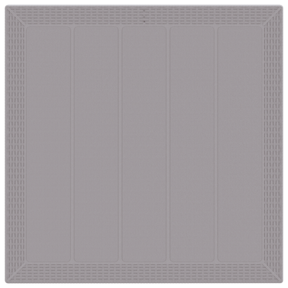 5 Piece Garden Dining Set Light Grey Poly Rattan