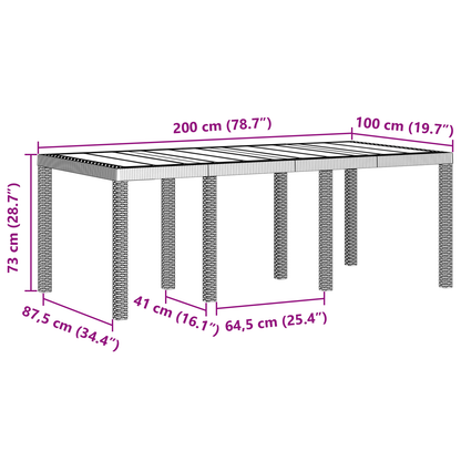 7 Piece Garden Dining Set Light Grey Poly Rattan