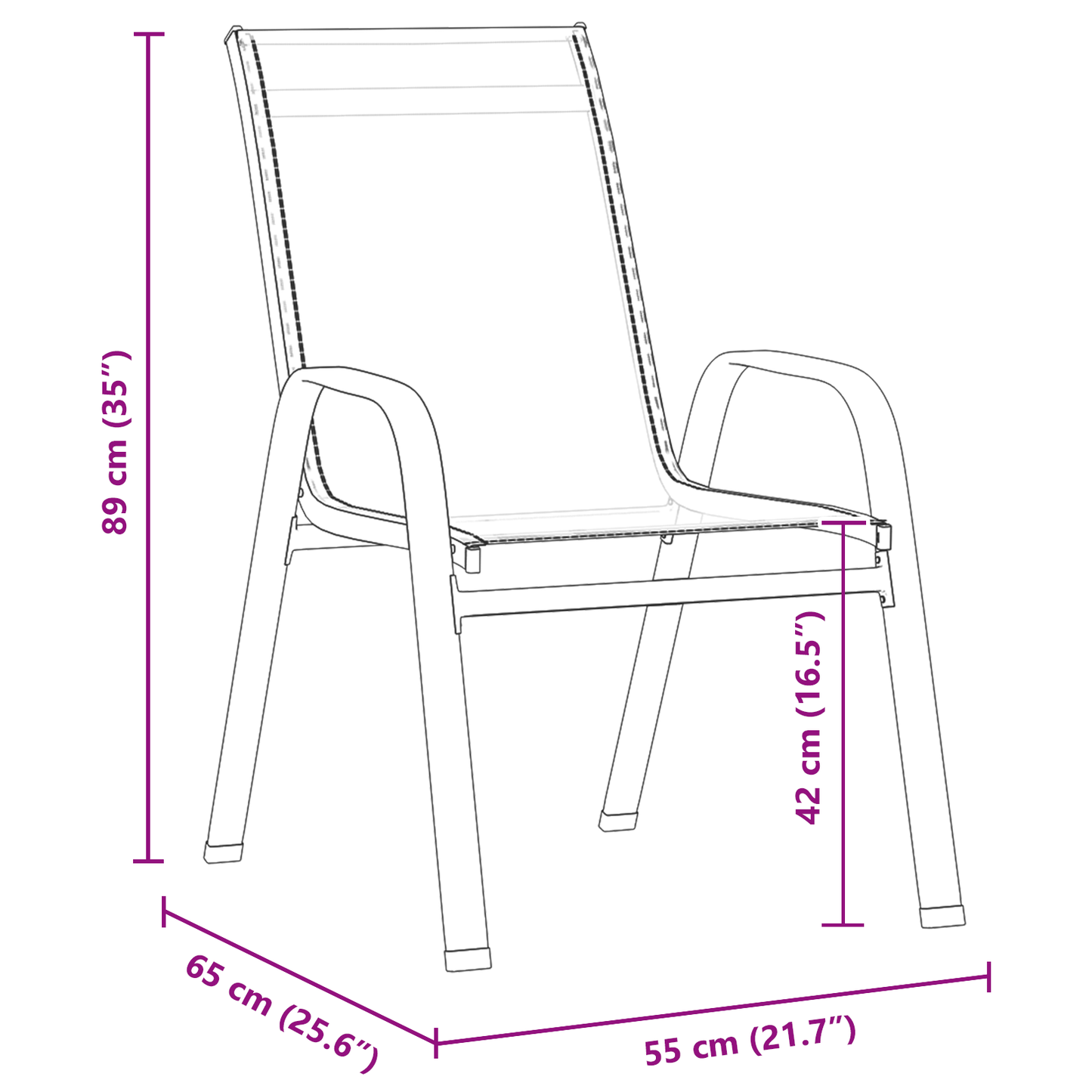3 Piece Garden Dining Set Brown Textilene and Steel