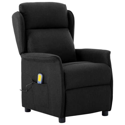 Massage Chair Black Fabric