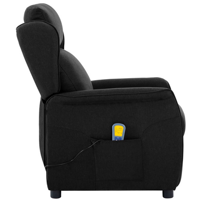 Massage Chair Black Fabric